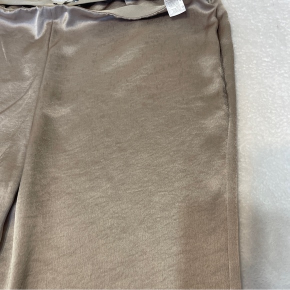 Vince Tan Oat Wide Leg Satin Professional Workwear Pant Women's Plus 22 - Picture 16 of 16